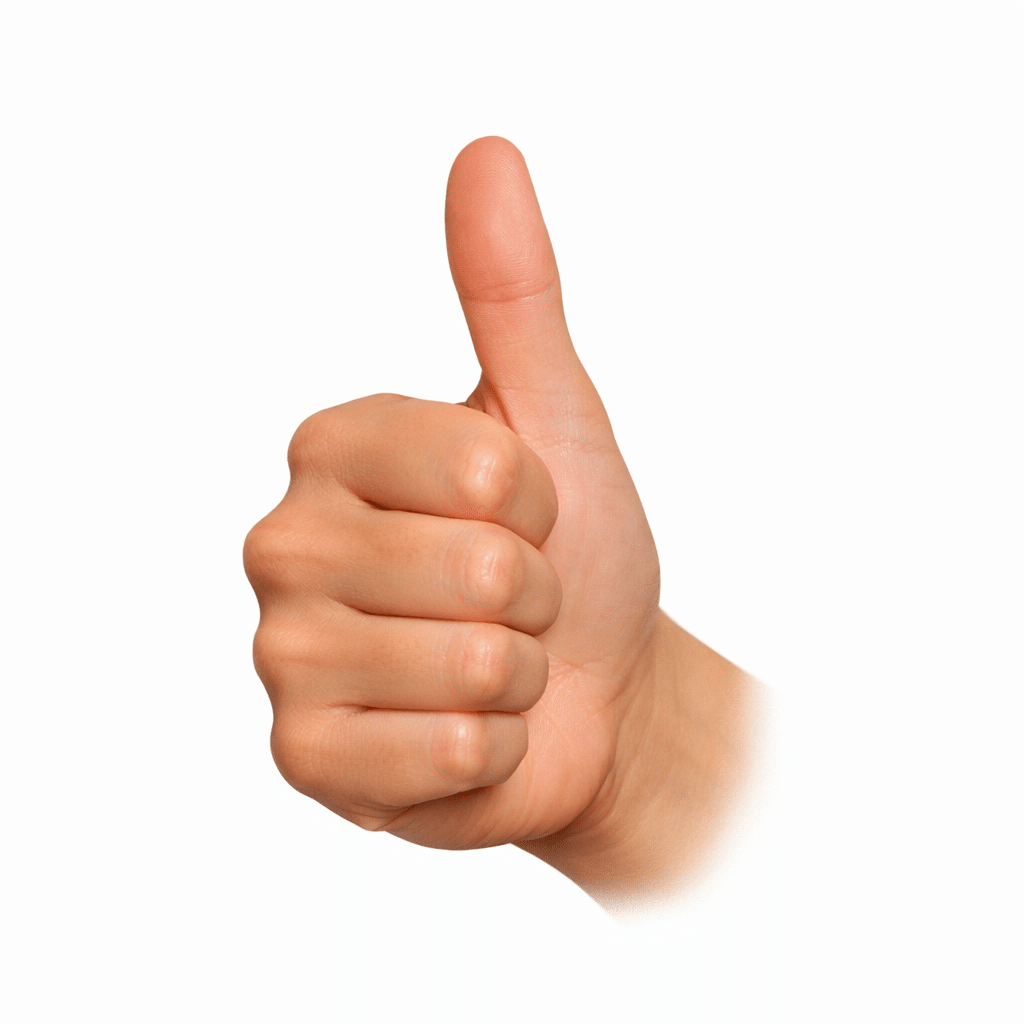 Daumen hoch - Nachricht ist angekommen